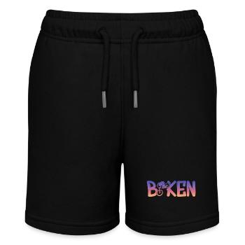 Biken - Stanley/Stella Teenager Bio-Joggingshorts MINI BOLTER - Schwarz - Vorne