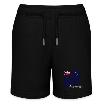 Australia - Stanley/Stella Teenager Bio-Joggingshorts MINI BOLTER - Schwarz - Vorne