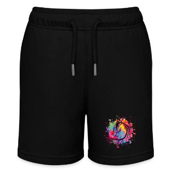 Horse Pony - Stanley/Stella MINI BOLTER Organic Teen Jogging Shorts - black - Front