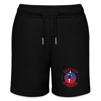 Runner Every Step is Progress - Stanley/Stella Teenager Bio-Joggingshorts MINI BOLTER - Schwarz - Vorne