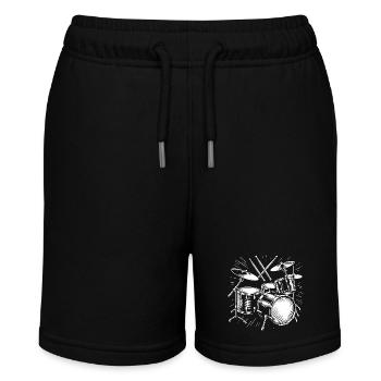 Schlagzeug Schlagzeuger Destroy Silence Rockband. - Stanley/Stella Teenager Bio-Joggingshorts MINI BOLTER - Schwarz - Vorne
