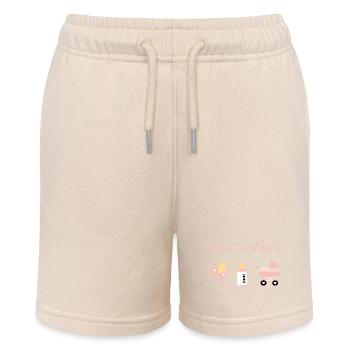 Patenonkel Geburt Mädchen Taufe - Stanley/Stella Teenager Bio-Joggingshorts MINI BOLTER - Natur - Vorne