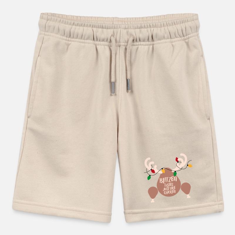 Decorated thigh: chicken flavour Stanley/Stella MINI BOLTER Organic Teen Jogging Shorts