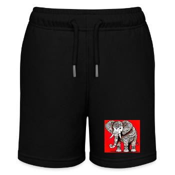 elephant - Stanley/Stella MINI BOLTER Organic Teen Jogging Shorts - black - Front