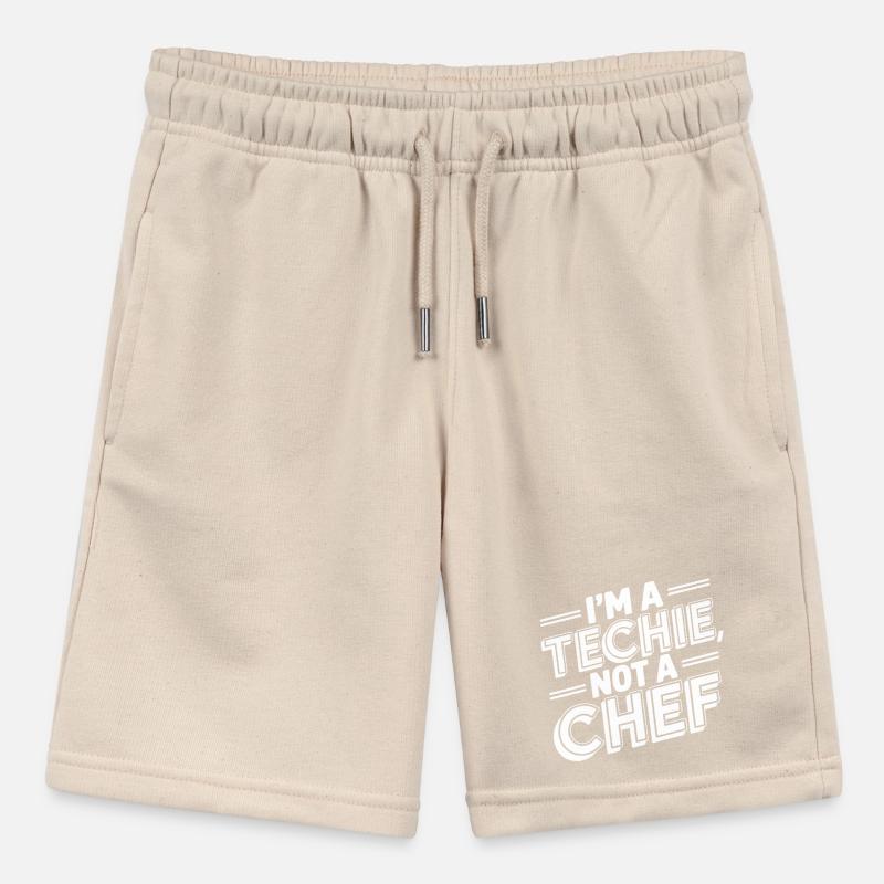 Techie Not a Chef Technician IT Programmer Stanley/Stella MINI BOLTER Organic Teen Jogging Shorts