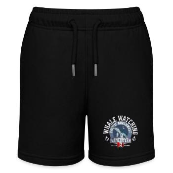Whale watching pacific northwest 2 - Stanley/Stella MINI BOLTER Organic Teen Jogging Shorts - black - Front