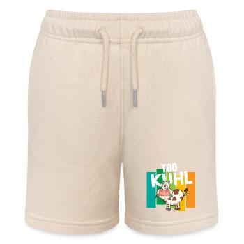 Kuh Landwirtschaft Too Kuhl - Stanley/Stella Teenager Bio-Joggingshorts MINI BOLTER - Natur - Vorne