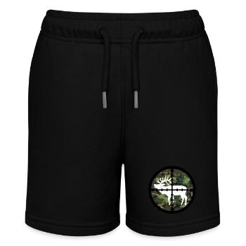 Jäger Jagen Elch - Stanley/Stella Teenager Bio-Joggingshorts MINI BOLTER - Schwarz - Vorne