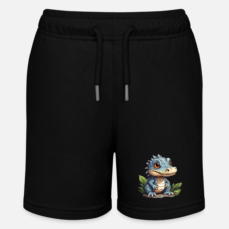 petit alligator mignon - Short bio MINI BOLTER Stanley/Stella Ado - noir