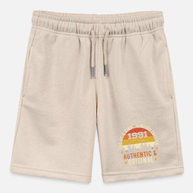 Original 1991 Geburtstagsgeschenk 1991 authentisch Stanley/Stella Teenager Bio-Joggingshorts MINI BOLTER