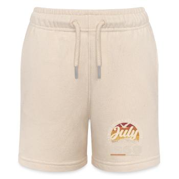 July 1968 57th Anniversary Gift July 1968 - Stanley/Stella MINI BOLTER Organic Teen Jogging Shorts - soft Ecru - Front