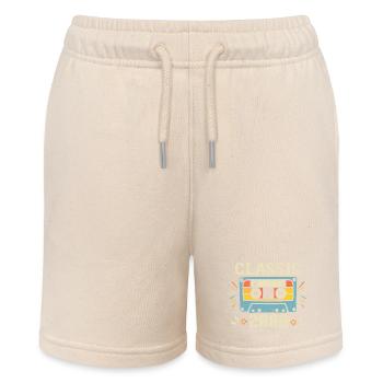 Vintage 2000 Retro Birthday Cassette 2000 - Stanley/Stella MINI BOLTER Organic Teen Jogging Shorts - soft Ecru - Front