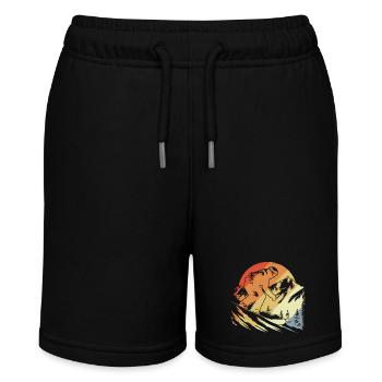 Snowboarder Vintage Look - Stanley/Stella MINI BOLTER Organic Teen Jogging Shorts - black - Front