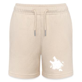 White wolf howling - Stanley/Stella MINI BOLTER Organic Teen Jogging Shorts - soft Ecru - Front