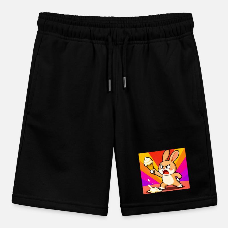 Wütender Hase mit Eiscreme Stanley/Stella Teenager Bio-Joggingshorts MINI BOLTER