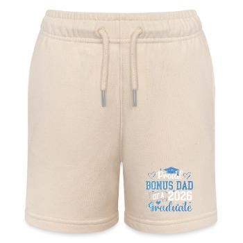 Proud Bonus Dad 2026 Graduate Class - Stanley/Stella MINI BOLTER Organic Teen Jogging Shorts - soft Ecru - Front