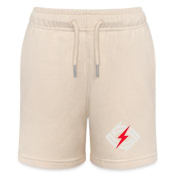Circular Flash Contrast - Stanley/Stella MINI BOLTER Organic Teen Jogging Shorts - soft Ecru - Front