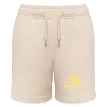 Volleyball baggern Logo - Stanley/Stella Teenager Bio-Joggingshorts MINI BOLTER - Natur - Vorne