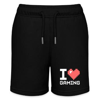 I LOVE GAMING BLACK - Stanley/Stella MINI BOLTER Organic Teen Jogging Shorts - black - Front