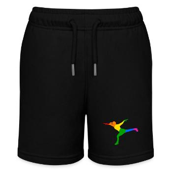 Play of colours in figure skating - Stanley/Stella MINI BOLTER Organic Teen Jogging Shorts - black - Front