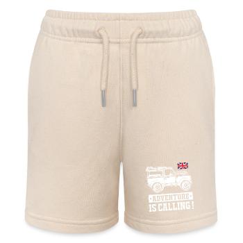 Landy Adventure is Calling - Stanley/Stella Teenager Bio-Joggingshorts MINI BOLTER - Natur - Vorne