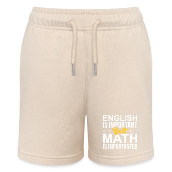 Anglais et mathématiques Graphique drôle - Short bio MINI BOLTER Stanley/Stella Ado - écru doux - Devant