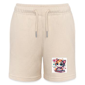 Fantasy-Kätzchen - Stanley/Stella Teenager Bio-Joggingshorts MINI BOLTER - Natur - Vorne