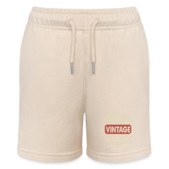 Vintage 2000 Retro 2000 Birthday Gift - Stanley/Stella MINI BOLTER Organic Teen Jogging Shorts - soft Ecru - Front