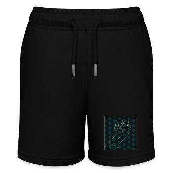 Motif végétal points - Short bio MINI BOLTER Stanley/Stella Ado - noir - Devant