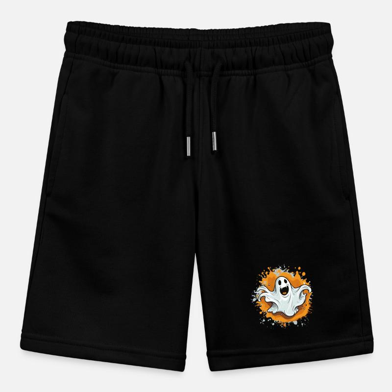 Spukgeist auf Farbsplash Stanley/Stella Teenager Bio-Joggingshorts MINI BOLTER