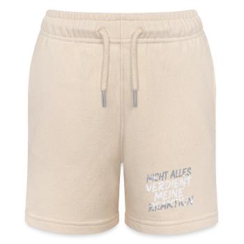 Null Reaktion - ist mir egal - Stanley/Stella Teenager Bio-Joggingshorts MINI BOLTER - Natur - Vorne