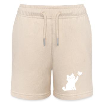 Cat Cute - Stanley/Stella MINI BOLTER Organic Teen Jogging Shorts - soft Ecru - Front