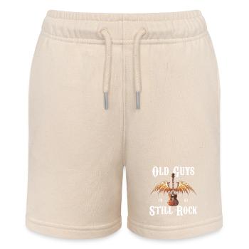 Alte Jungs rocken immer noch Grafik - Stanley/Stella Teenager Bio-Joggingshorts MINI BOLTER - Natur - Vorne
