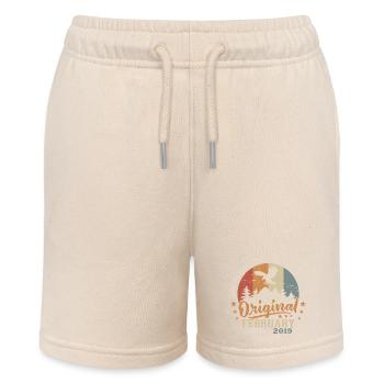 February 2019 - Born in February 2019 - Stanley/Stella MINI BOLTER Organic Teen Jogging Shorts - soft Ecru - Front