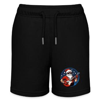 Christmas Guitarist - Stanley/Stella MINI BOLTER Organic Teen Jogging Shorts - black - Front