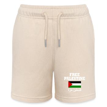 Free palestine - Stanley/Stella MINI BOLTER Organic Teen Jogging Shorts - soft Ecru - Front