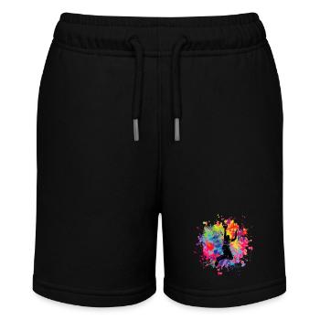 basketball - Stanley/Stella Teenager Bio-Joggingshorts MINI BOLTER - Schwarz - Vorne