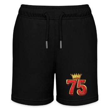 75 Zahl Krone - Stanley/Stella Teenager Bio-Joggingshorts MINI BOLTER - Schwarz - Vorne