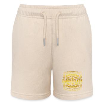 Flache Erde - Earth is flat - Flat Earth - Stanley/Stella MINI BOLTER Organic Teen Jogging Shorts - soft Ecru - Front