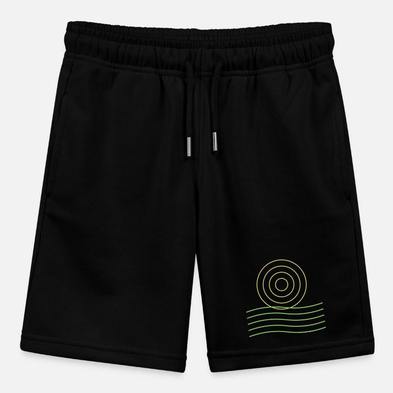 Icône et lignes abstraites du soleil Short bio MINI BOLTER Stanley/Stella Ado