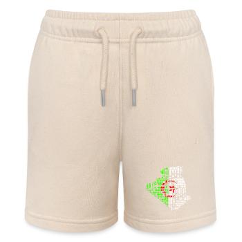 Carte d'Algérie en couleur drapeau et 48 wilayas - Stanley/Stella Teenager Bio-Joggingshorts MINI BOLTER - Natur - Vorne