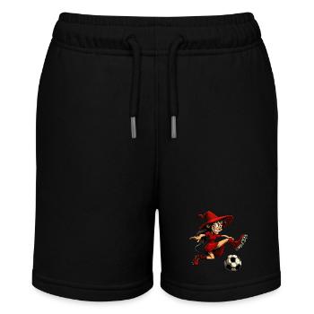 Hexen Fussball - Stanley/Stella Teenager Bio-Joggingshorts MINI BOLTER - Schwarz - Vorne