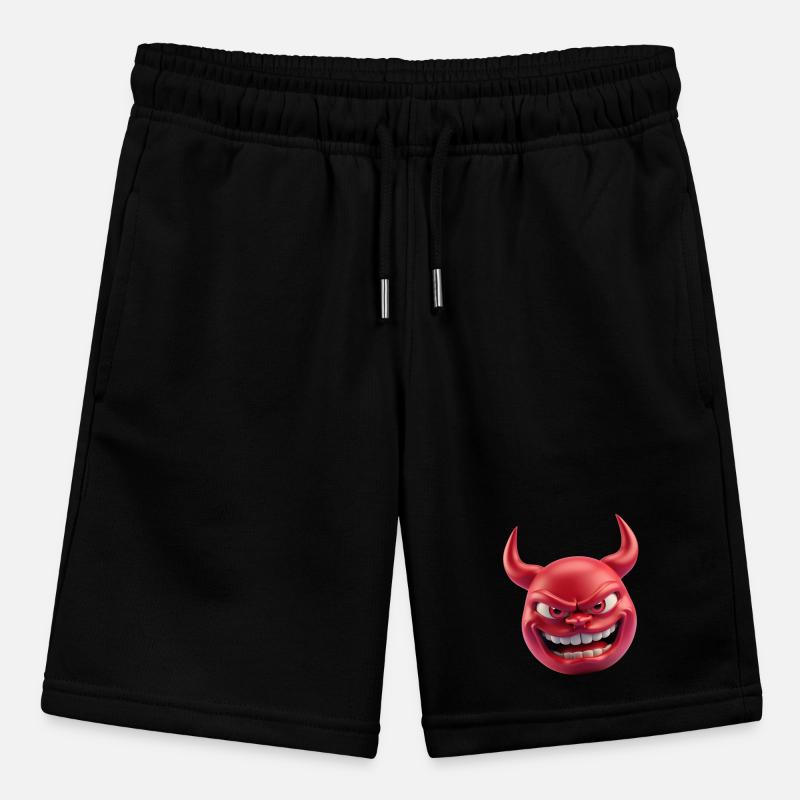 Devil Satan Emoticon Stanley/Stella MINI BOLTER Organic Teen Jogging Shorts