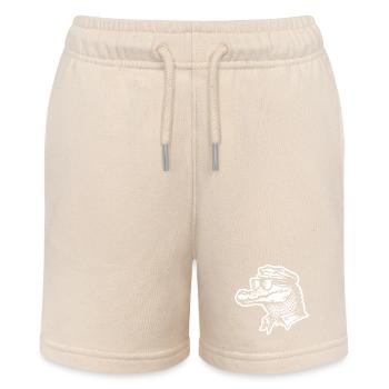 Krokodil Alligator - Stanley/Stella Teenager Bio-Joggingshorts MINI BOLTER - Natur - Vorne