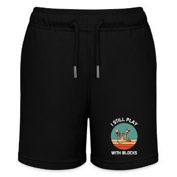 Car Mechanic Gifts - Stanley/Stella MINI BOLTER Organic Teen Jogging Shorts - black - Front