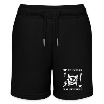I can't I have humor painting - Stanley/Stella MINI BOLTER Organic Teen Jogging Shorts - black - Front