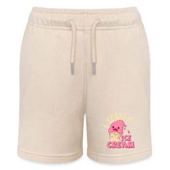 Je crie pour une boule de cornet de crème glacée en été - Short bio MINI BOLTER Stanley/Stella Ado - écru doux - Devant