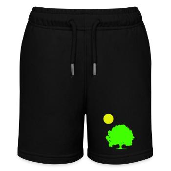 baum sonne - Stanley/Stella Teenager Bio-Joggingshorts MINI BOLTER - Schwarz - Vorne