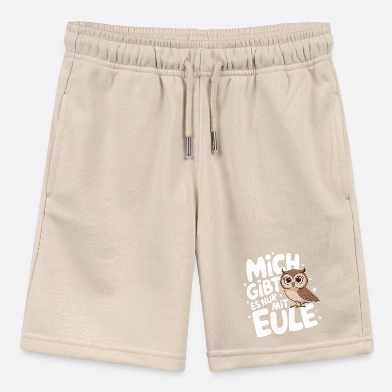 Nachteule Eule Eulen Vogel Stanley/Stella Teenager Bio-Joggingshorts MINI BOLTER