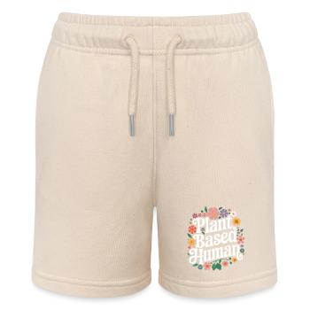 Vegetarian Vegan Veggie Vegetarian - Stanley/Stella MINI BOLTER Organic Teen Jogging Shorts - soft Ecru - Front